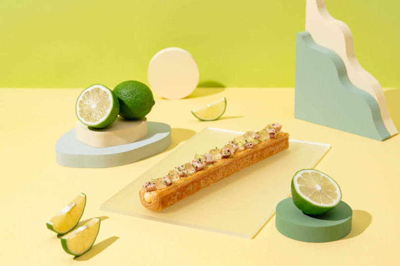 「檸檬燻雞蜜樂酥」以微微辛香與檸檬香氣，交織出和諧風味。（200元，圖／Smille微笑蜜樂提供）