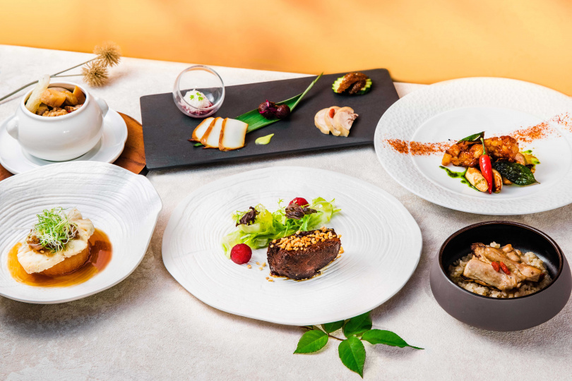 「雅緻豪華客房一泊二食券」晚餐可享米其林推薦雍翠庭臺式餐廳價值2,380元+10%的「經典套餐」。（圖片／北投麗禧溫泉酒店提供）