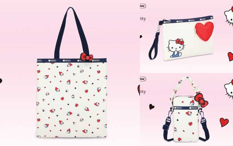 愛心造型手拿包 / 3,400元、大型肩背托特包 / 5,200元、迷你手機斜背包 / 3,600元(圖/品牌提供)