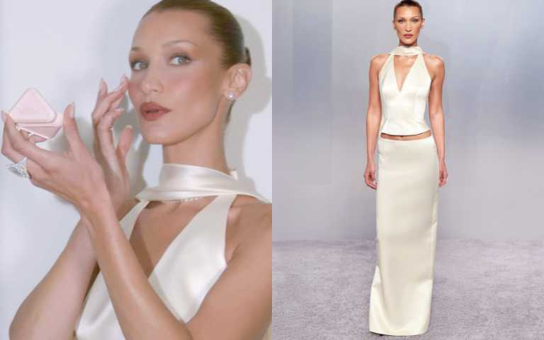 PRADA Beauty宣布美國超模BELLA HADID出任全球首位美妝大使，驚喜預告全新腮紅即將上市！（圖／取自 pradabeauty IG）