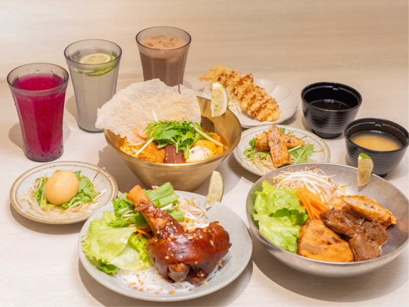 爭鮮餐飲旗下品牌「定食8」推出三款星級米線定食，把越南經典風味帶進日式餐桌。（圖／品牌提供）