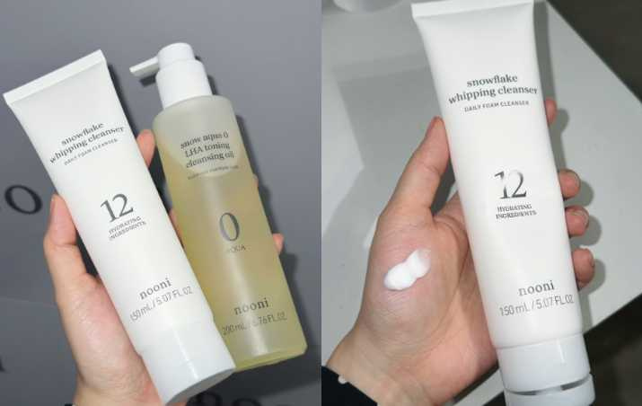 nooni 2in1雪花泡沫植萃洗面乳 150ml/420元(圖/廖怡婷 攝)