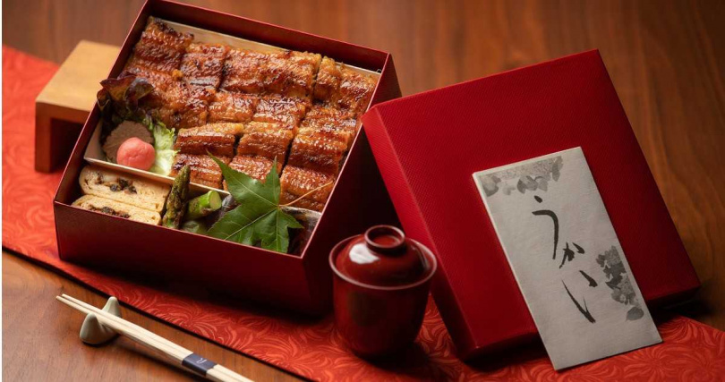 晶英國際行館Ukai-tei Kaohsiung炭烤鰻魚飯外帶餐盒。（圖／高雄市觀光局提供）