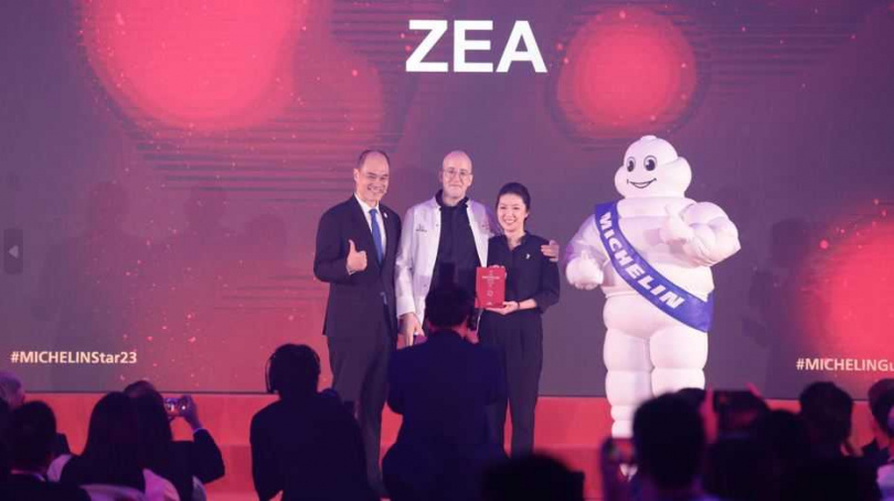 新獲得一星的台北餐廳「ZEA」。