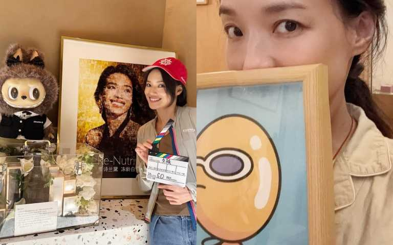 圖說：舒淇私底下經常以素顏入鏡，呆萌樣實在看起來很嫩（圖／取自舒淇 ig）