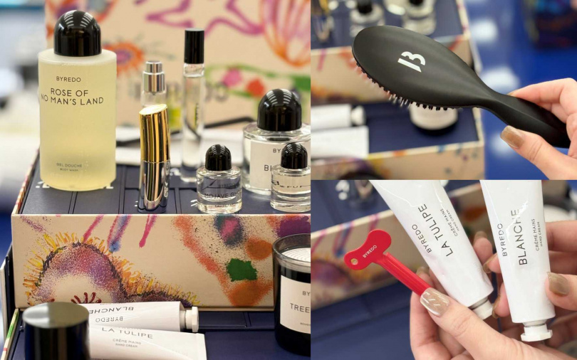 竟然還有口袋鏡、髮梳、護手霜擠壓器的小配件。（圖／吳雅鈴攝）