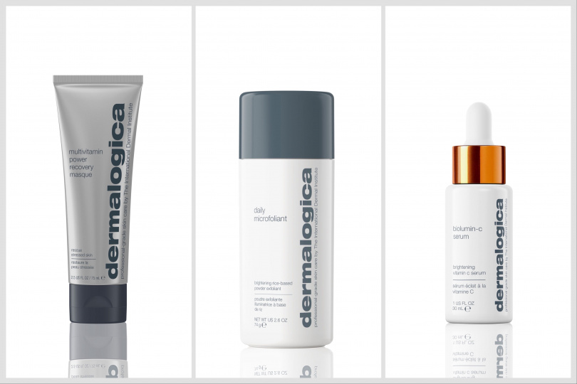 德卡精微亮顏素74g 、德卡活顏瞬效C精萃30ml 。德卡多重維他命再生面膜75ml 。(圖/品牌提供)