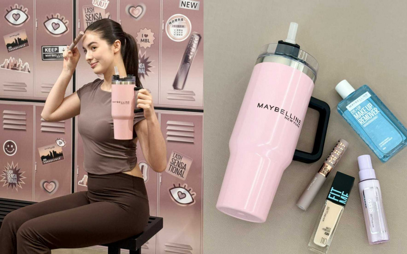 滿額贈的禮物是1100ml的大容量隨手杯，健身女孩超適合。（圖／吳雅鈴攝）