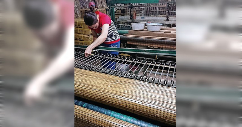 「篁城」竹編工廠自光復期間就營業至今。