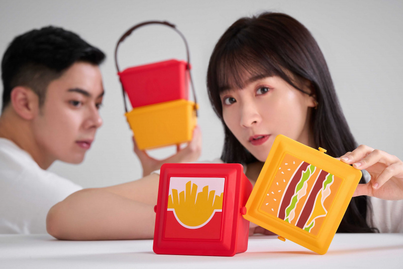 台灣麥當勞透過品牌經典元素大麥克與薯條翻玩，打造療癒「麥當勞狂粉必收置物盒」！