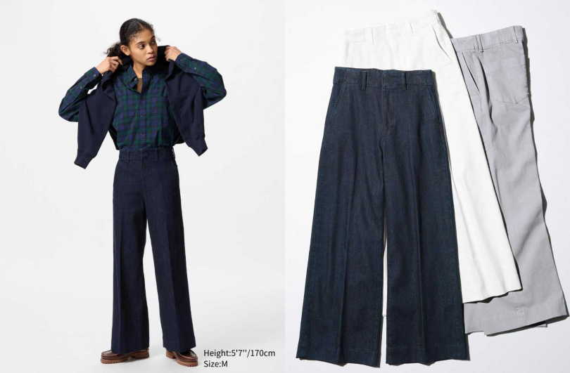 UNIQLO寬版牛仔褲/1,290元(圖/品牌提供)
