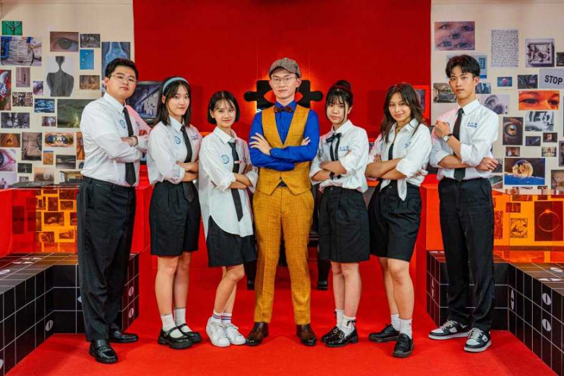 視網膜領軍推理實境綜藝《成仁高中偵探社》解密暗黑校園，入圍2025 AACA亞洲影藝創意大獎最佳遊戲或益智節目。（圖／公視）  