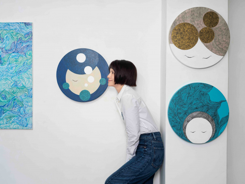 李心潔認為繪畫能展現她最真實的一面。（圖／13a New Street Art Gallery提供）