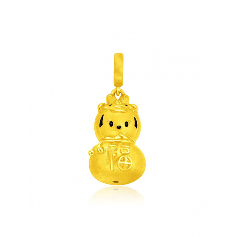 周大福「迪士尼Tsum Tsum」系列「米妮」虎年黃金串飾（連手繩），售價：NT$10,000。
