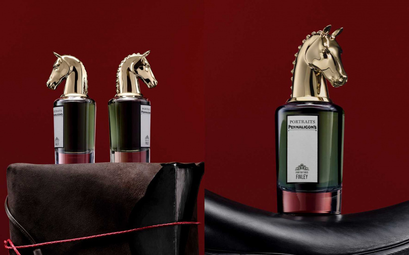 「不期而遇的芬利」香氣設定同樣充滿角色魅力—開心果的溫潤甜感與紫羅蘭葉、豆蔻相互輝映，辛香與皮革氣息在其中流轉，既優雅又帶點不羈個性，彷彿替配戴者增添一種從容駕馭挑戰的底氣。（圖／品牌提供）