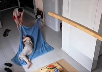 二哈難得不少根筋。(圖/翻攝自臉書)