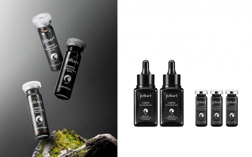 juliArt的「賦活蘊髮組」內含兩瓶希沛絲賦活露50ml，加贈三瓶希沛絲賦活露5ml。（圖／品牌提供）