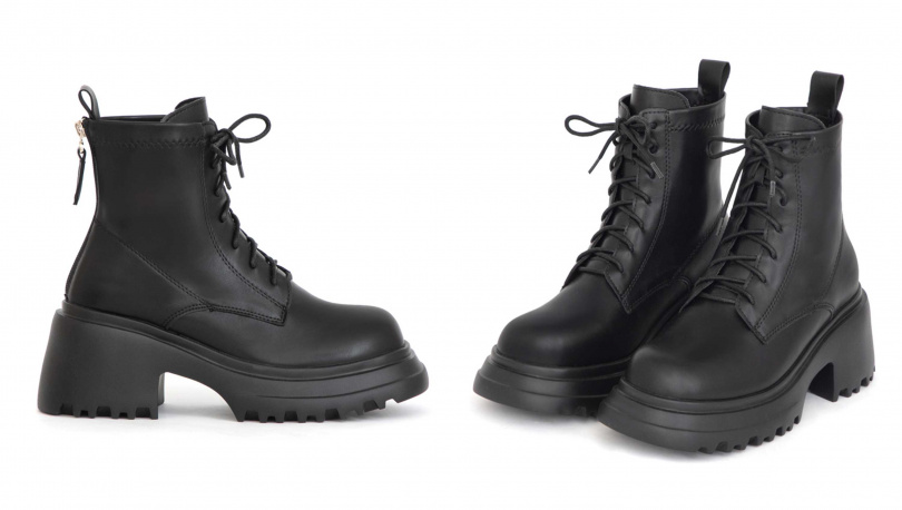 女團風輕量厚底綁帶短靴／特價1780元（圖／品牌提供）