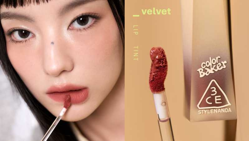 3CE 奶油絲絨唇釉#29 蜜桃優格/500元(圖/品牌提供、取自 3ce_official IG)