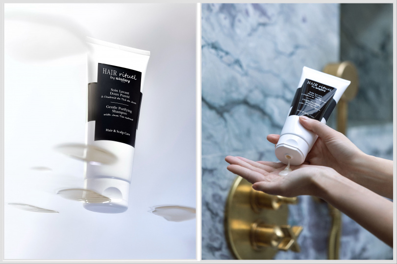 Hair Rituel by Sisley賦活重升極淨喚活洗髮精200ml/2,700元;500ml/5,400元。(圖/品牌提供)