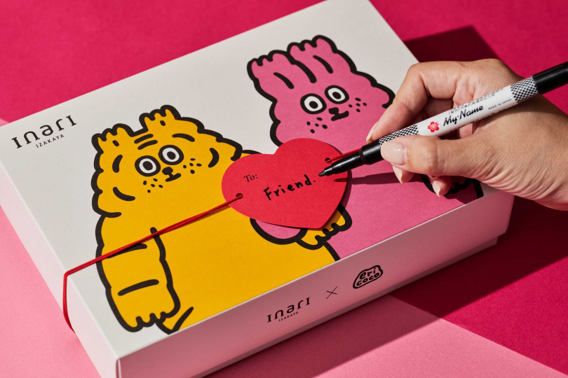 「月光慢郵」外盒附有可移動小卡，讓送禮者親筆寫下祝福。（圖／inari提供）