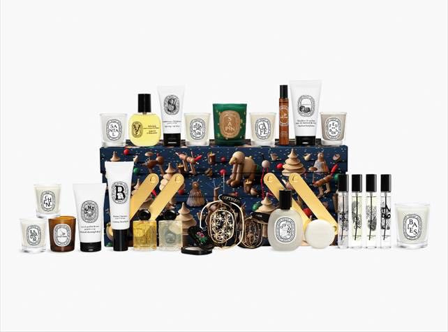 Diptyque2026聖誕倒數月曆,內含25件驚喜/22,500元,限量販售、售完為止。(圖/品牌提供)