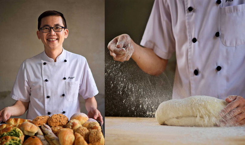 「普諾麵包坊」行政主廚林弘富採用以自然酵母製成的「液種麵糰」，帶來麵包百變滋味。