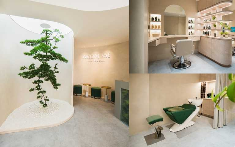 艾瑪絲全球首間氧髮淨化館，將整體營造為可讓頭皮森呼吸、舒適放鬆的自然綠意空間。（圖／品牌提供）
