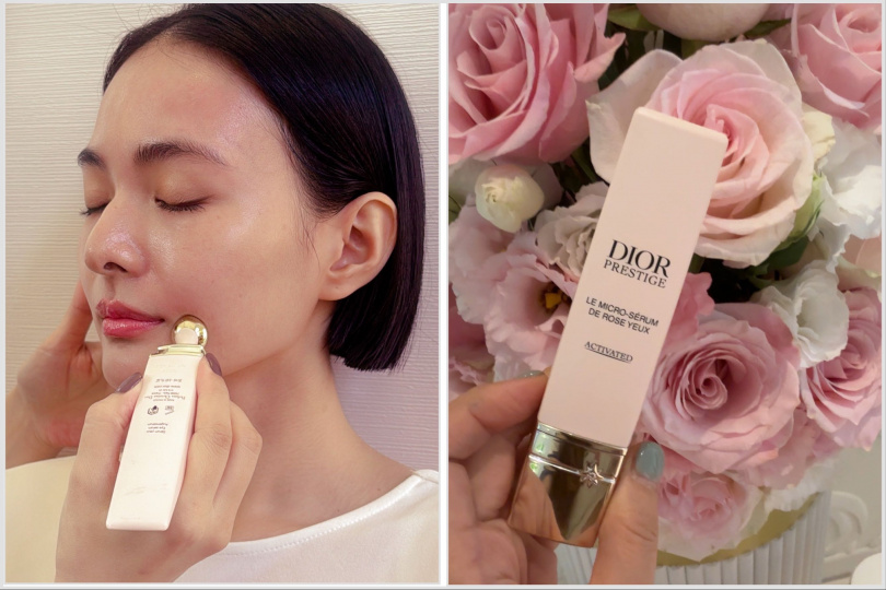 微導眼凝萃的特殊頭也可以用來按摩各個穴點。Dior 迪奧 精萃再生微導眼凝萃 20mL / 8,000元。（圖／黃筱婷攝）