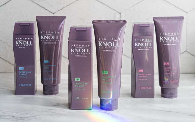 STEPHEN KNOLL 沙龍質感 輕盈彈護洗髮露 270ml/650元、自然整護洗髮露 270ml/650元(圖/品牌提供)