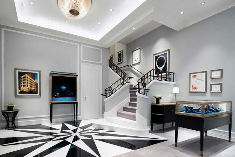 海瑞溫斯頓米蘭全新品牌專門店，展現私人宅邸優雅非凡的氣派與隱密感。（圖╱HARRY WINSTON提供）