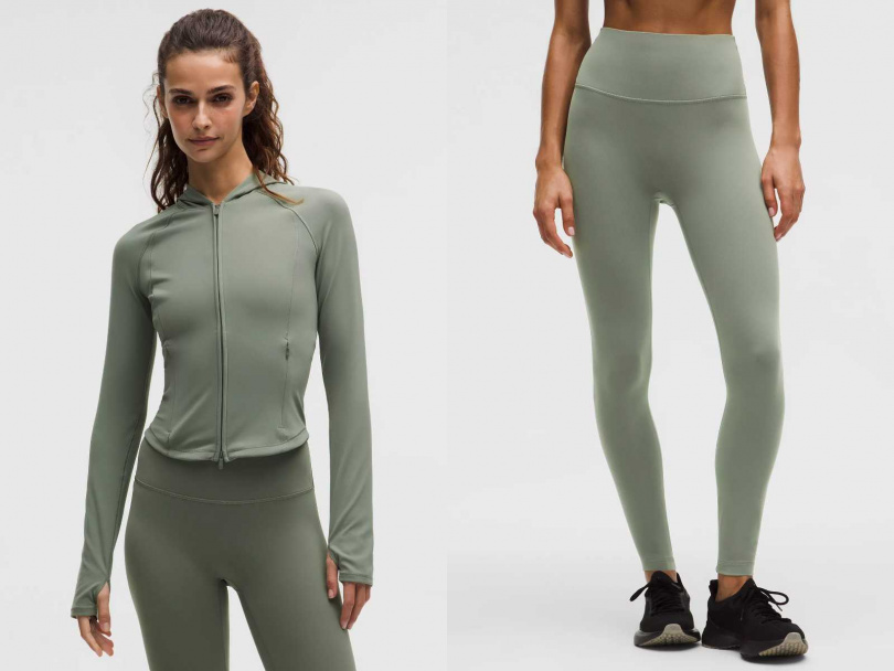 lululemon Wunder Train Full Zip Jacket／4,480元，Wunder Train No Line HR Tight 28”／3,680元（圖／品牌提供）