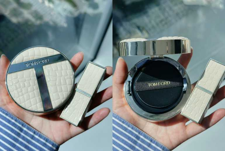 TOM FORD 縱情香草限量氣墊粉盒／1,250元 ( 需搭配粉蕊販售不單賣) （圖／廖怡婷 攝）