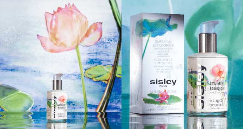 Sisley 再度攜手波蘭藝術家 Elzbieta Radziwill 推出全新聯名設計——全能乳液花漾粉蓮限量瓶。（圖／品牌提供）