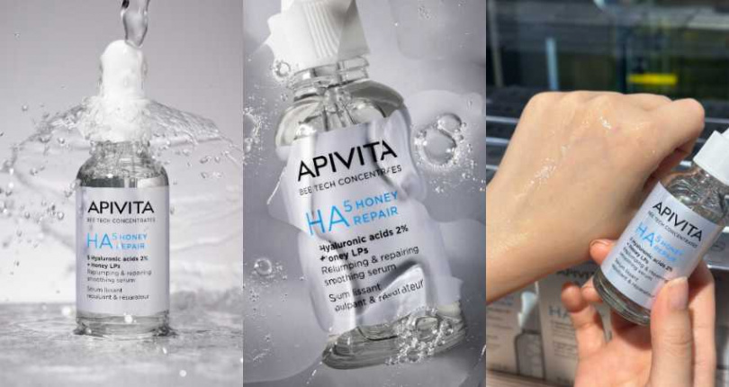 APIVITA 蜂能玻尿酸修護精華 30ml／1,580元（圖／廖怡婷 攝、品牌提供）