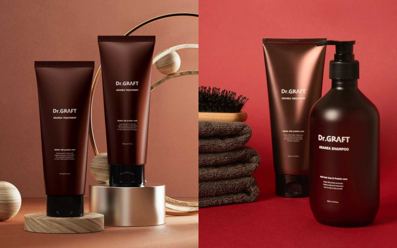 品牌主打商品的「ARANEA洗髮精+護髮素系列」，深受全球消費者肯定。（圖／品牌提供）