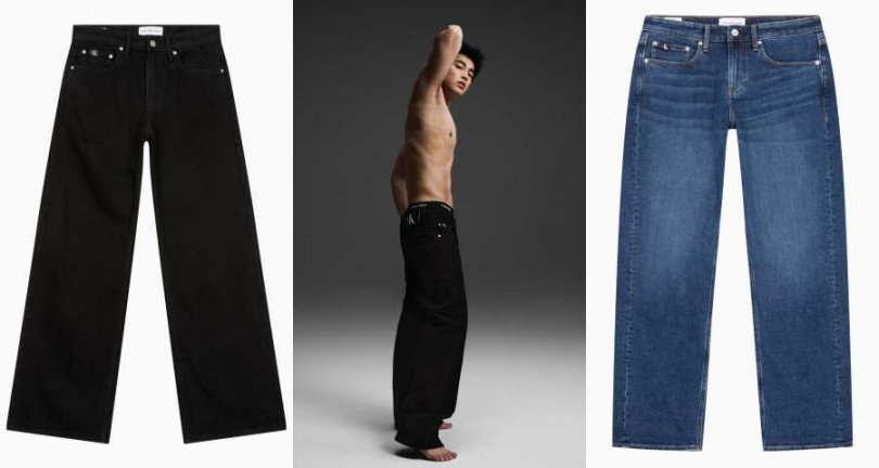 Calvin Klein 90s寬鬆牛仔褲／6,380元、Calvin Klein 90s直筒牛仔褲／8,680元（圖／品牌提供）