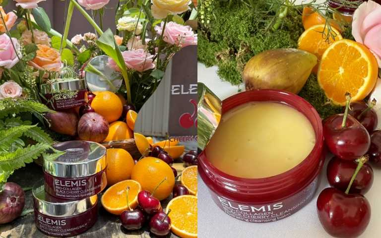 ELEMIS 海洋膠原精油卸妝膏 甜慾黑櫻桃 50g / 1,350元、100g / 2,250元(圖/黃筱婷攝)