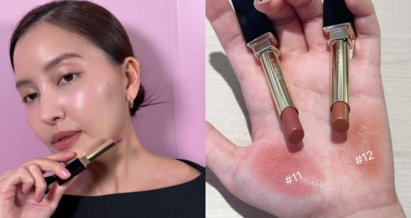 SUQQU 晶采絲絨唇膏 新色2色 組合價各/2,050元(圖/廖怡婷 攝)