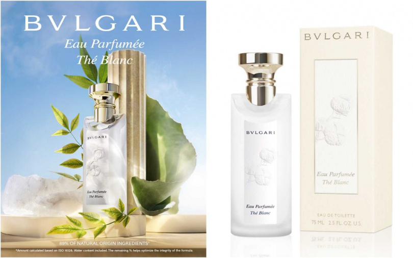 寶格麗白茶中性淡香水75ml／5,100元、150m／7,825元（圖／品牌提供）