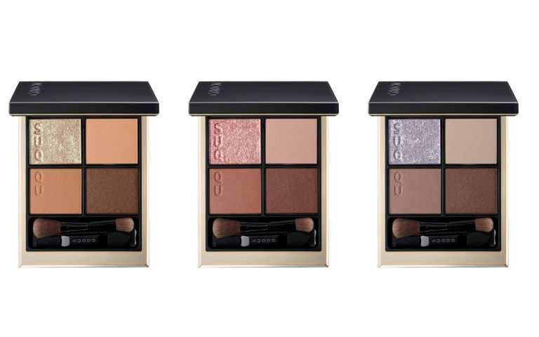 SUQQU 晶采盈緻眼彩盤 S01霜落葉/S02霜華/S03霜來 6.2g / 2,600元(圖/品牌提供)
