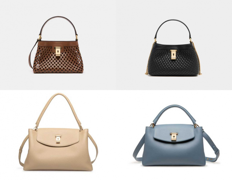BALLY LOCK ME 雙層小手提包/43,800元;LOCK ME 鎖孔設計小手提包/58,200元(圖/品牌提供)