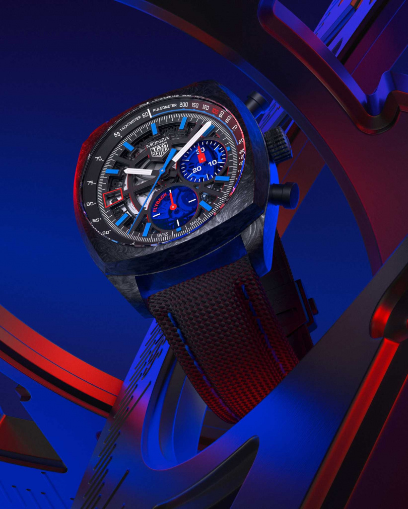 TAG Heuer Monza飛返計時腕錶／454,300元（圖／品牌提供）