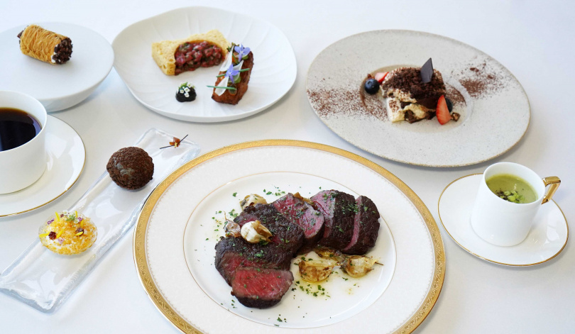 個人獨享午間套餐「美國FLANNERY乾式熟成28天肋眼 8oz」。（3,180元，圖／魏妤靜攝）