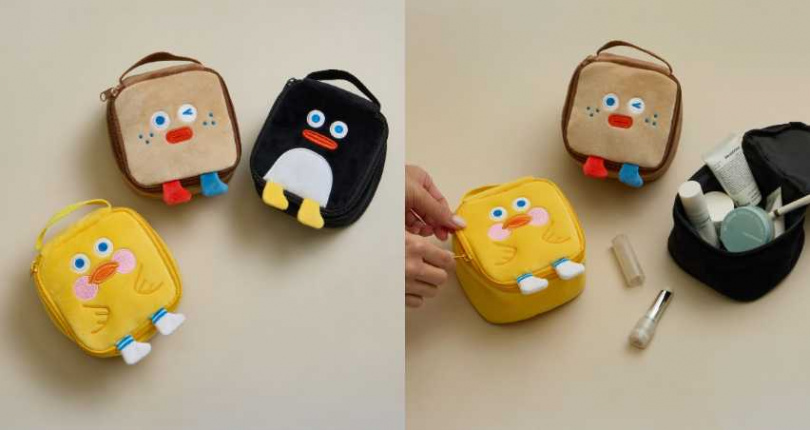 消費滿1,500元即贈-早午餐兄弟短腿小方包，3款隨機贈送（圖／品牌提供）