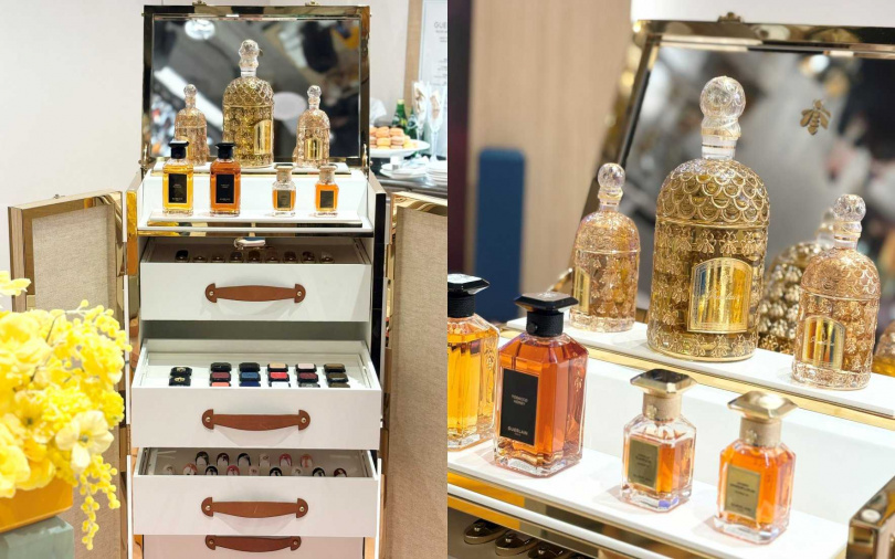 全台獨家的「香氛探索盒」，讓愛香者能在這裡近距離感受高訂香氛原精。（圖／吳雅鈴攝）