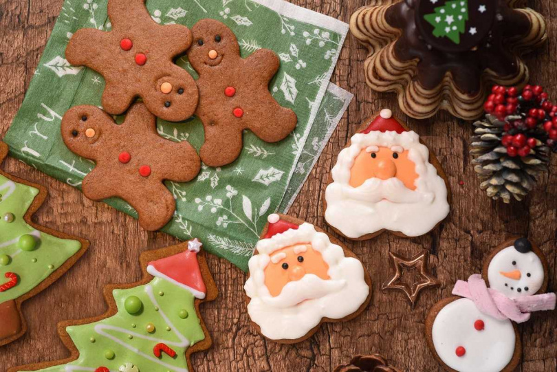 質感餅乾推薦「聖誕老人糖霜薑餅」、「雪人糖霜薑餅」、「聖誕薑餅人」系列，讓民眾感受滿滿幸福感。