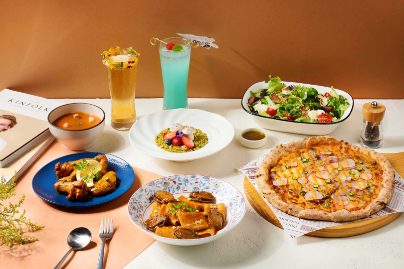 默爾 pasta&pizza推出年度主題「亞洲風味義式料理」，將於8月5日開賣。（圖／業者提供）