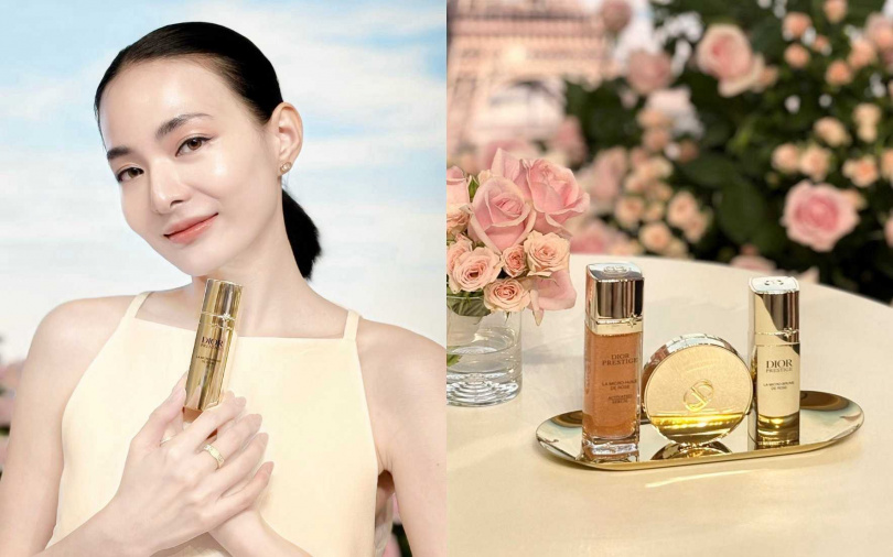 第一次看到這麼漂亮的噴霧！真的會忍不住一直拿它出來幫肌膚補水、補光、補營養吧>///<。（圖／吳雅鈴攝）