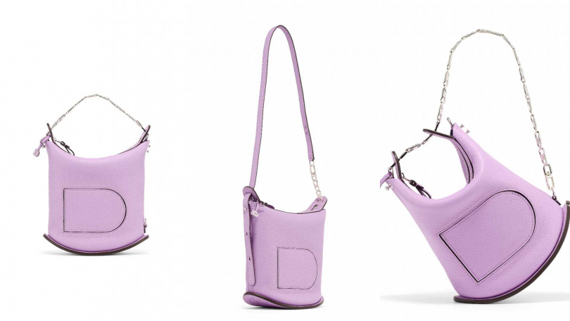 Delvaux Pin Twist 棉花糖紫色手袋(圖/品牌提供)